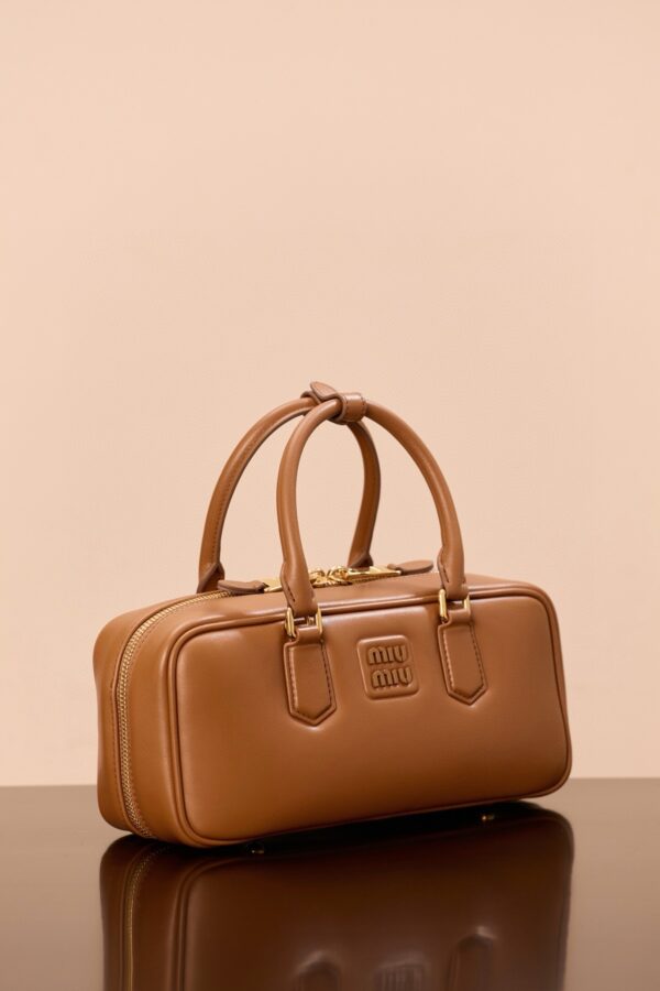sy_no_44F4AAFCDB2E68AADD012EEC1E63B597_8 MIUMIU Arcadie Medium Leather Bag in Cognac Color