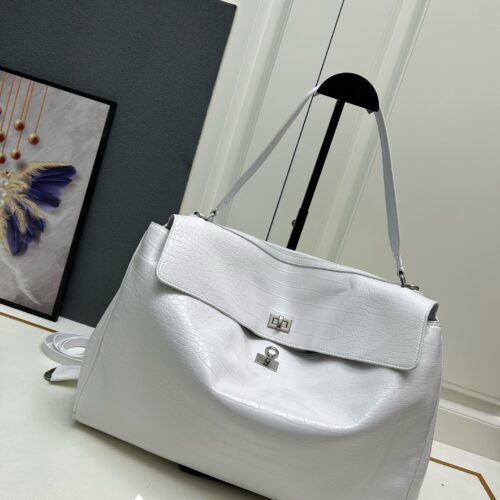 Balenciaga Rodeo Large Bag – Crocodile-Embossed