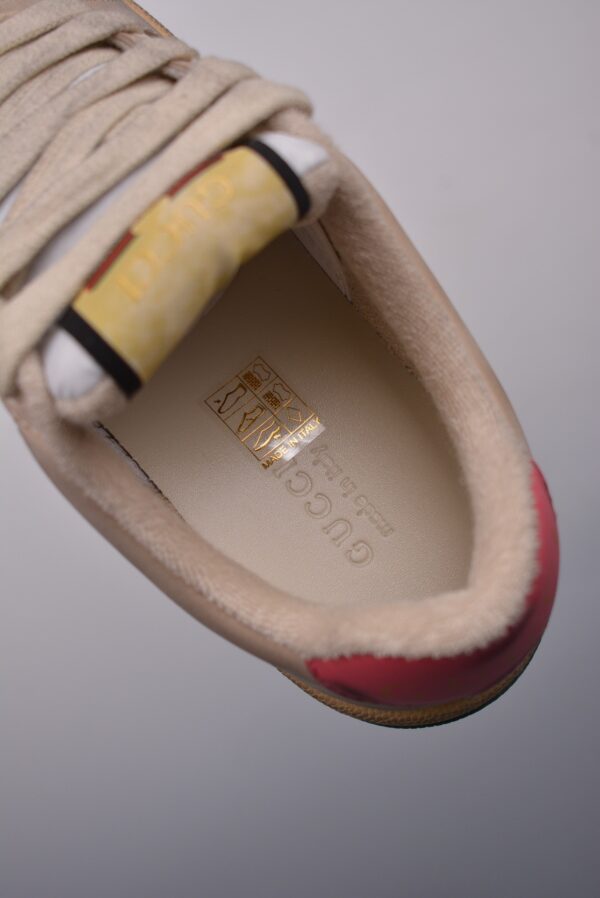 sy_no_453689F2A38632D7037A6A8AA890DE44_8 Gucci Screener GG Canvas & Beige Suede Sneaker with Pink Wash Accent