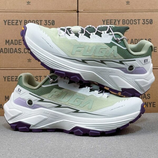 Mint Green & Violet Professional Trail Running Shoes