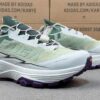 Mint Green & Violet Professional Trail Running Shoes