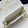 sy_no_4545C1976395A5CE0B632B344EEEE112_5 White Quilted Textured Calfskin WOC Chain Wallet
