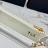 sy_no_4545C1976395A5CE0B632B344EEEE112_7 White Quilted Textured Calfskin WOC Chain Wallet