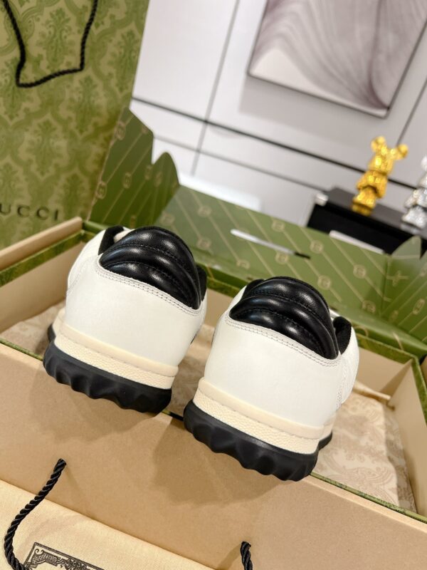 sy_no_457354C83535EAAA25BCF6C1CEAF1197_5 White & Black Retro Tennis Sneakers