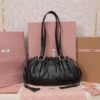 sy_no_45B0FE24C56E0F1B08A2FB3D842061DB_2 Black Archive-Inspired Drawstring Ruched Shoulder / Underarm Bag