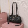 sy_no_45B0FE24C56E0F1B08A2FB3D842061DB_4 Black Archive-Inspired Drawstring Ruched Shoulder / Underarm Bag