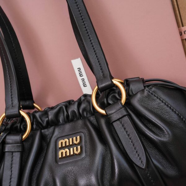 sy_no_45B0FE24C56E0F1B08A2FB3D842061DB_6 Black Archive-Inspired Drawstring Ruched Shoulder / Underarm Bag