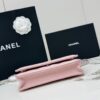sy_no_463B7AF8FA9301EB621FF862EEC003C3_3 Pink Quilted Textured Calfskin WOC Chain Wallet