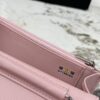 sy_no_463B7AF8FA9301EB621FF862EEC003C3_7 Pink Quilted Textured Calfskin WOC Chain Wallet