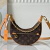 Monogram Canvas Crescent Underarm Bag