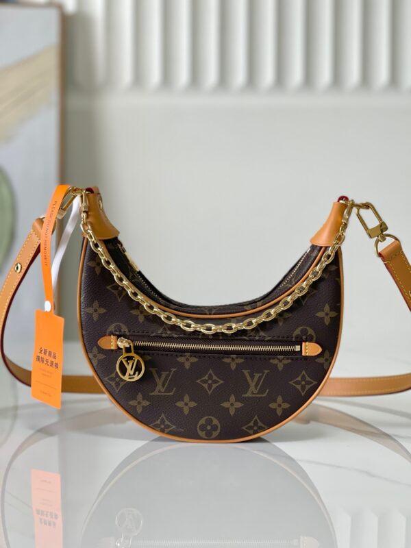 Monogram Canvas Crescent Underarm Bag