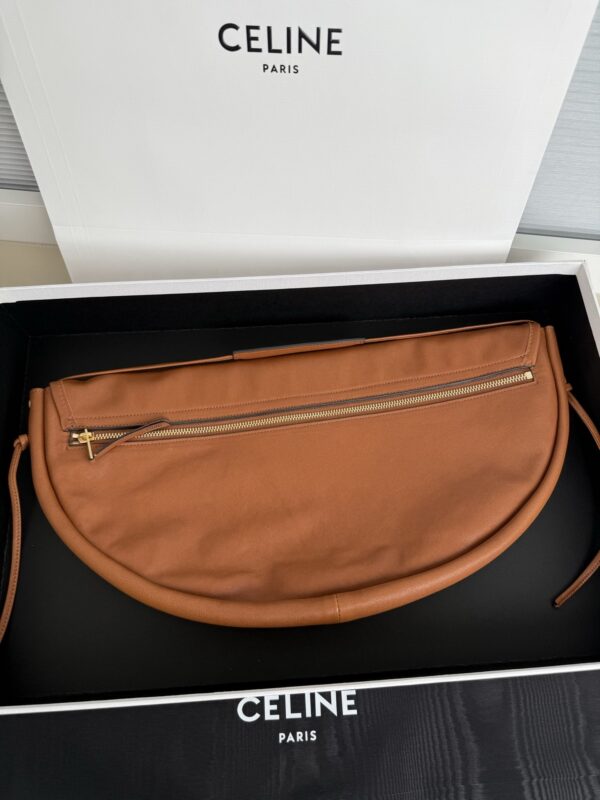 CELINE Soft Triomphe Half-Moon Bag