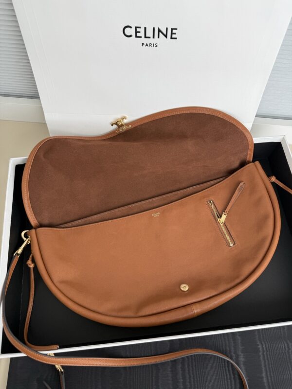 CELINE Soft Triomphe Half-Moon Bag