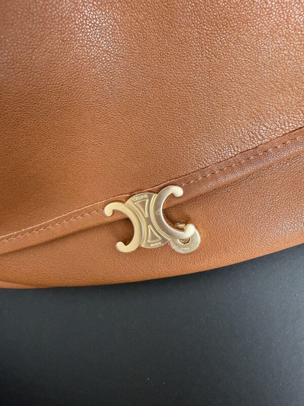 CELINE Soft Triomphe Half-Moon Bag