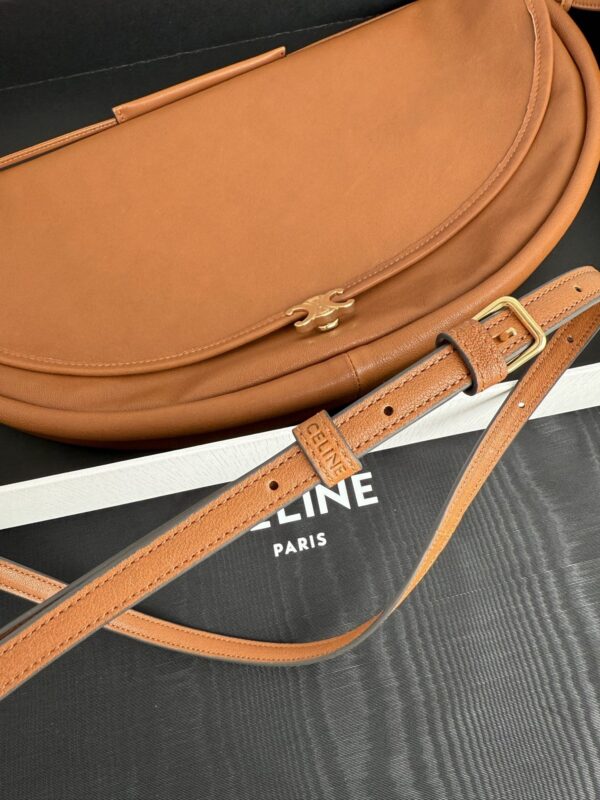 CELINE Soft Triomphe Half-Moon Bag