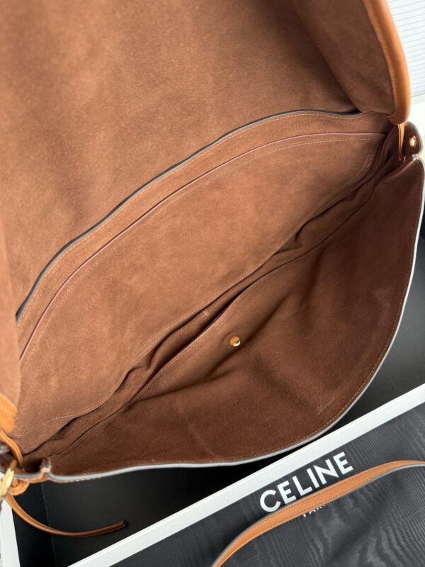 CELINE Soft Triomphe Half-Moon Bag
