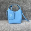Mini Hobo Bag – Blue Leather