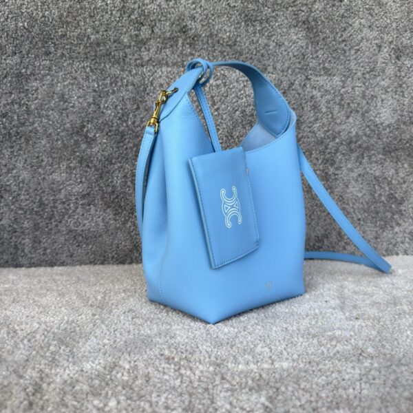 Mini Hobo Bag – Blue Leather