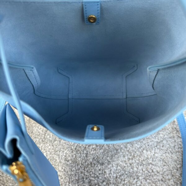 Mini Hobo Bag – Blue Leather