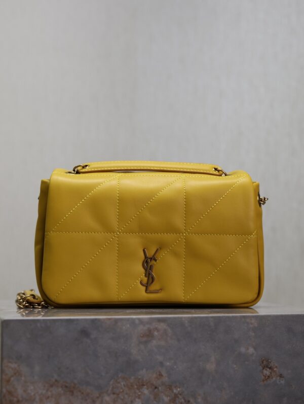 sy_no_48352971FF2CDB34D4C1F25D9A4ED808_0 YSL Jamie Mini Shoulder Bag – Yellow Lambskin