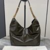 sy_no_48514CB3CAB7CE5F35BCE034501EB7A4_1 YSL Oil-Waxed Leather Chain Hobo Bag – Green & Gold