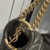 sy_no_48514CB3CAB7CE5F35BCE034501EB7A4_3 YSL Oil-Waxed Leather Chain Hobo Bag – Green & Gold
