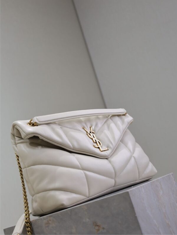 sy_no_48A8B9FB5DFB4B61CB436359CF6F4AC6_3 YSL Loulou 35cm Quilted Lambskin Bag – White