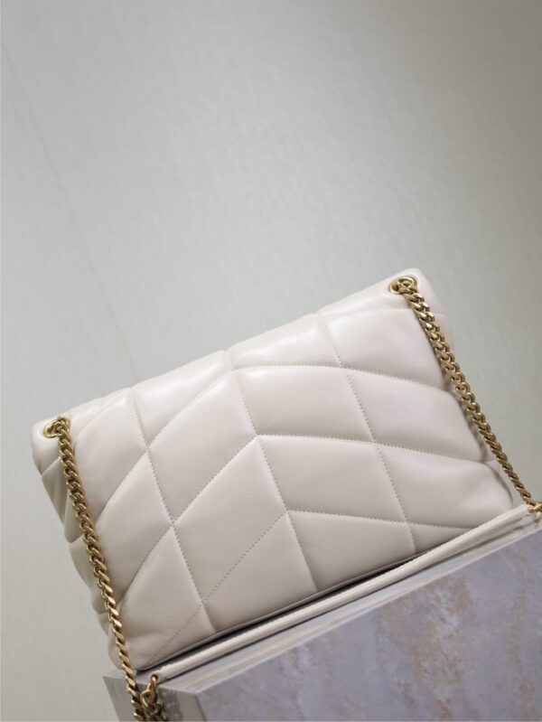 sy_no_48A8B9FB5DFB4B61CB436359CF6F4AC6_5 YSL Loulou 35cm Quilted Lambskin Bag – White
