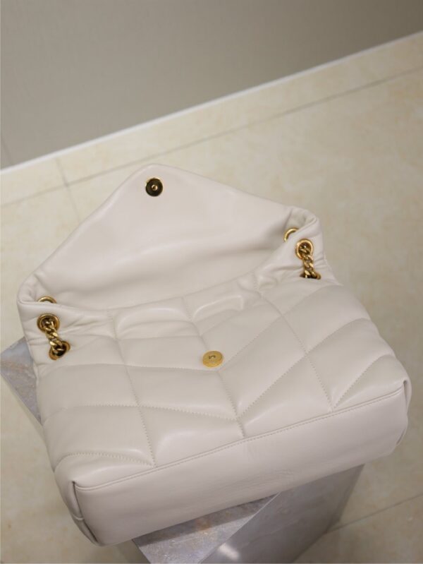 sy_no_48A8B9FB5DFB4B61CB436359CF6F4AC6_7 YSL Loulou 35cm Quilted Lambskin Bag – White