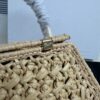 sy_no_496C38FEAA1610F7D1C9363B08D582E9_5 Celine Women's Small Teen Lola Woven Straw Crossbody Bag with Triomphe Logo (Brown)