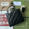 sy_no_498DF85867A4312A6E27C09F484E7C78_1 Gucci Matelassé Leather Shoulder Bag UM8HG 1046 – Black Embossed Leather