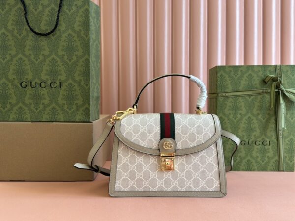sy_no_49DDC01BB41E5B268BEFDB27FD0BDA01_0 Ophidia Small Top Handle Bag – Signature Canvas