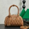 Miu Miu Mini Pleated Lambskin Bowling Bag (Handheld/Shoulder/Crossbody)