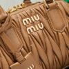 Miu Miu Mini Pleated Lambskin Bowling Bag (Handheld/Shoulder/Crossbody)