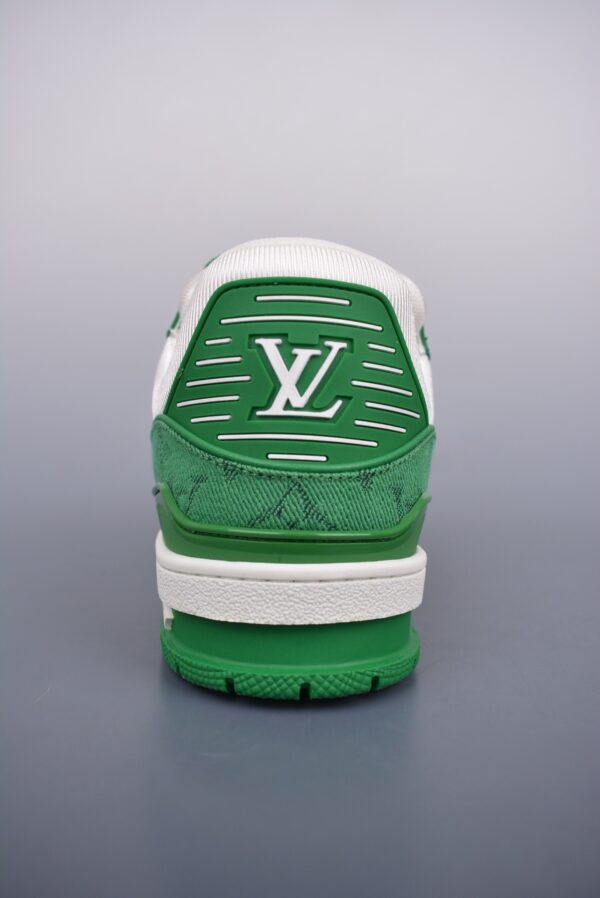 Green Low-Top Trainer Sneakers