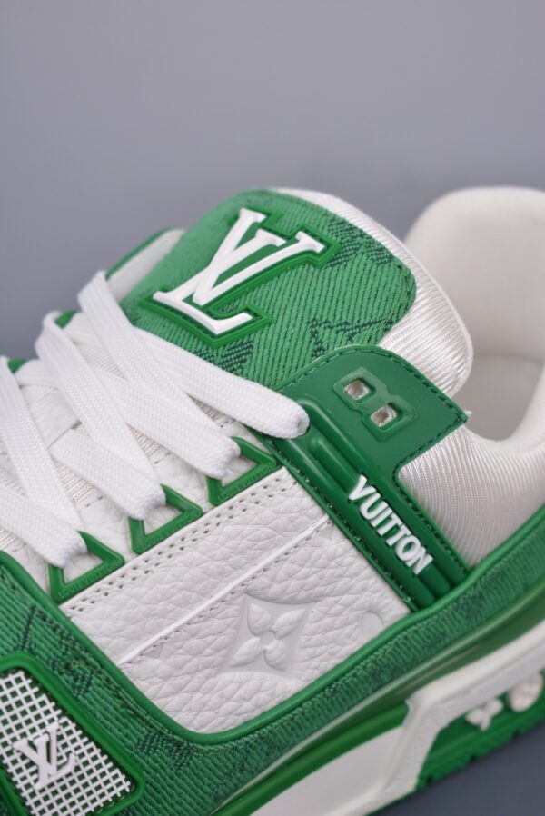 Green Low-Top Trainer Sneakers