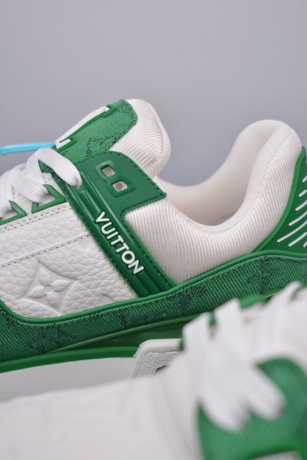 Green Low-Top Trainer Sneakers