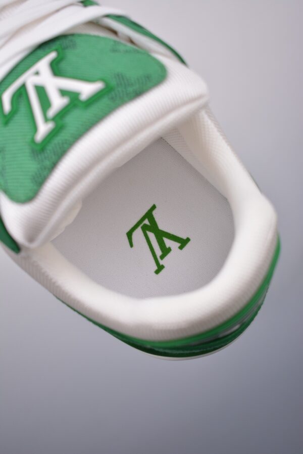 Green Low-Top Trainer Sneakers