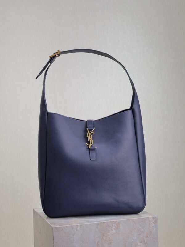 sy_no_4A5C7774E493D4BE77525DF6C7B2A95A_0 YSL Le 5 À 7 Large Hobo Bag – Blue