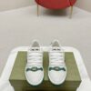 sy_no_4A6641C51A89B19B9948994FF3DD1ADF_1 Gucci Screener White Leather Sneaker with Green & Pink Web & Interlocking GG Embroidery