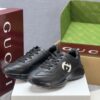 sy_no_4B05D5E5C6F1D6EF3257DE3405AD6AC8_2 Black Leather Chunky Retro Sneakers