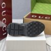 sy_no_4B05D5E5C6F1D6EF3257DE3405AD6AC8_7 Black Leather Chunky Retro Sneakers