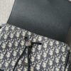Dior Saddle Backpack – Blue Oblique & Black Grained Leather