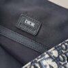 Dior Saddle Backpack – Blue Oblique & Black Grained Leather