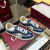 sy_no_4B70ABF8BB93A626729A403BB42B8E03_2 Gucci B Sneaker GG Canvas & Blue Suede – Navy / Denim Blue