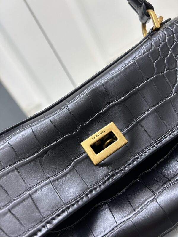 sy_no_4B8C6497E2B83FBD5B3D5138A50E77F8_6 Balenciaga Rodeo Bag – Crocodile-Embossed Finish