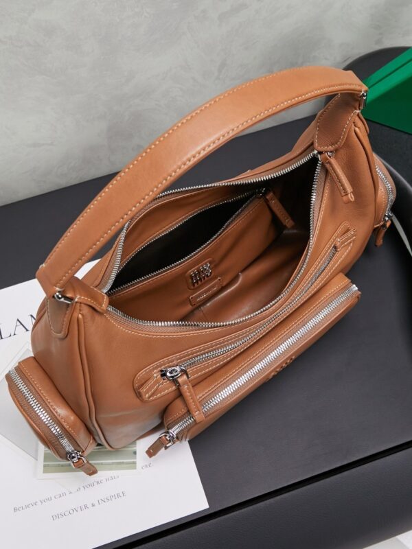 sy_no_4C5BD745B0F6E486A05AFA68C11B601E_7 Miu Miu Women's Vintage-Style Biker Shoulder Bag