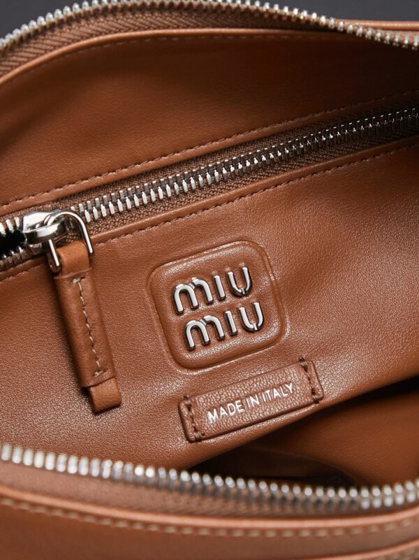 sy_no_4C5BD745B0F6E486A05AFA68C11B601E_8 Miu Miu Women's Vintage-Style Biker Shoulder Bag