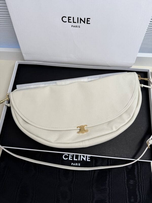 CELINE Soft Triomphe Half-Moon Bag