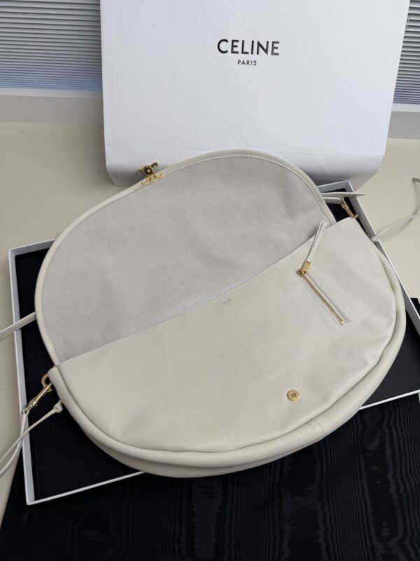 CELINE Soft Triomphe Half-Moon Bag